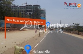 Laying of New Road from Nallagandla to Gopanapally near Residential Projects