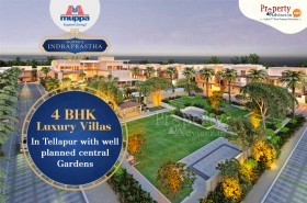 Muppa Indraprastha- 4BHK Luxury Villas in Tellapur with Well Planned Central Gardens