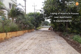 Under Process Road near Residential Apartments in Gajularamaram