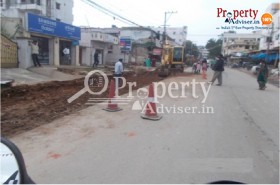 Road Extension work in progress near Nanakramguda apartments