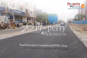 Road Renovation completed near Apartments in KPHB Colony, Hyderabad