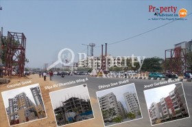 Upcoming Foot over Bridge near Residential Apartments at Miyapur  