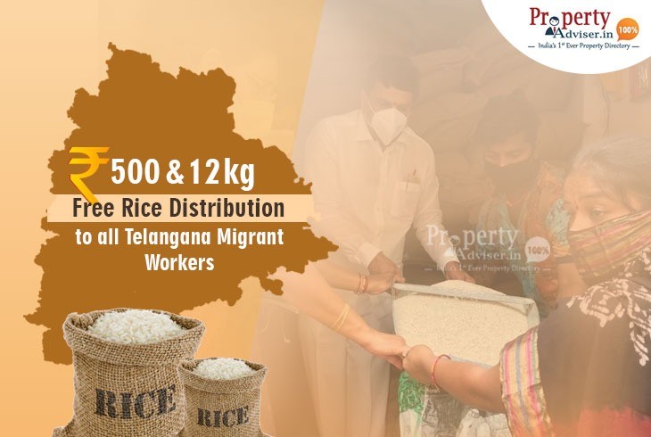 Telangana Migrant Workers - 12kg rice and 500Rs