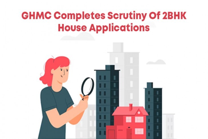A scrutiny of 2BHK house applications completed by the GHMC 