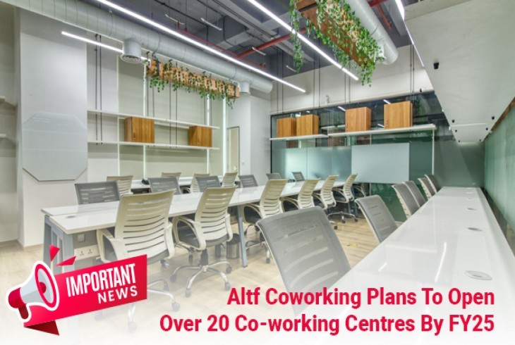 AltF Coworking to Open Over 20 Co-working Centers by FY25