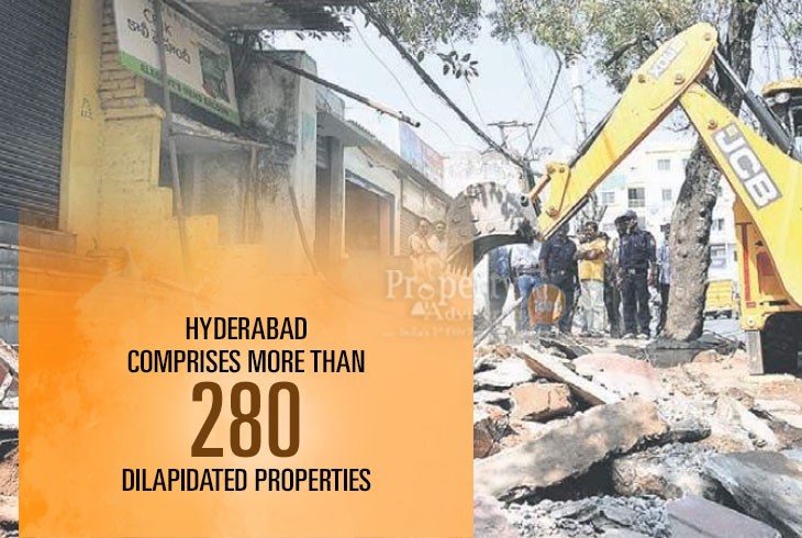 Around 280 Dilapidated Buildings Listed in Hyderabad