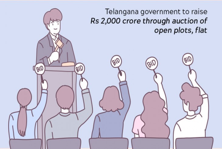 Telangana government aims to earn Rs.2,000 crores through auctions