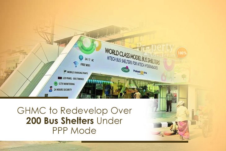 Construction of 200 Bus Shelters in Hyderabad with Modern Facilities