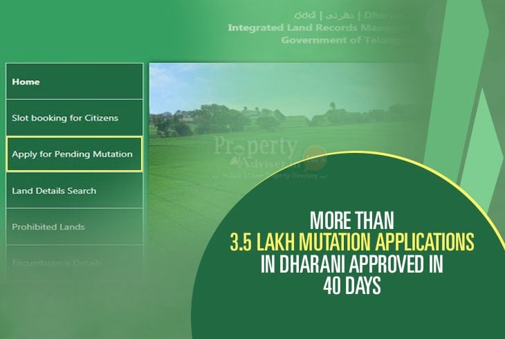  Dharani Portal Cleared Around 3.5 Lakh Mutation Applications in 40 Days