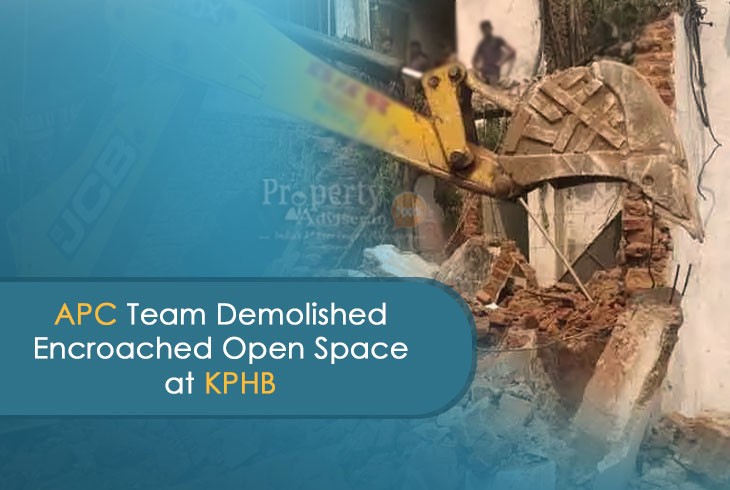 Encroached Structures at KPHB Razed by GHMC APC Team