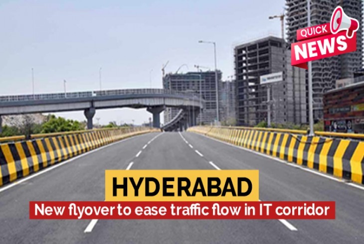    A new six-lane bidirectional flyover is in progress to ease traffic flow in the IT corridor 