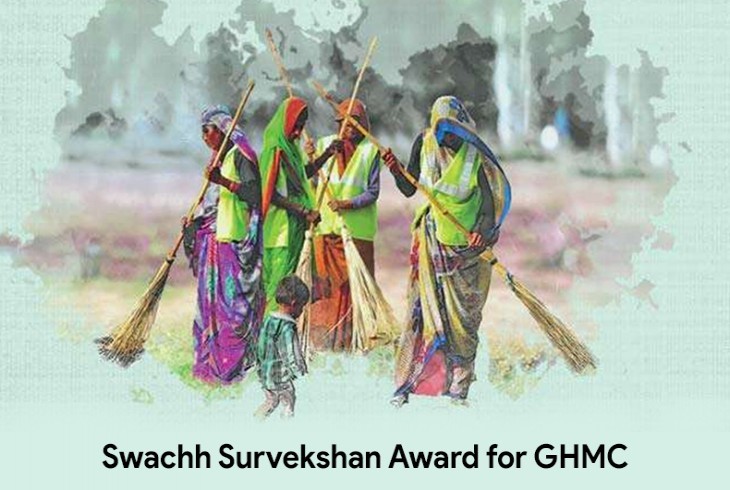 GHMC received Swachh Survekshan Award