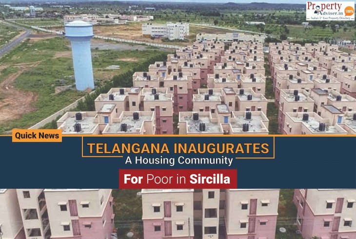 Telangana Government Constructed 2BHK Flats for Poor in Sircilla 