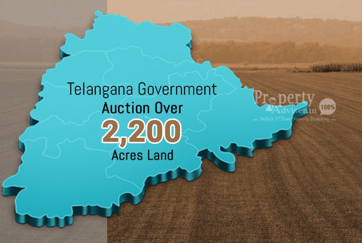 Cash-strapped Government set Auction 2200 Acres Land in Telangana
