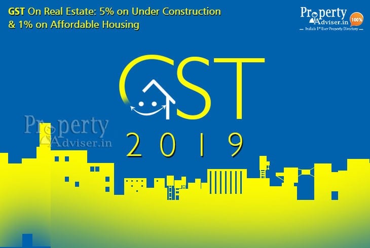 GST On Real Estate: 5% on Under Construction & 1% on Affordable Housing