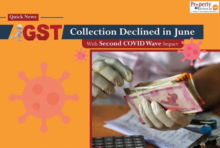 GST Collection For month of June Decreased in Wake of Second COVID Wave 
