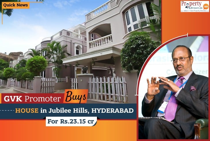 GVK Promoter Buys Jubilee Hills In Hyderabad For Rs 23.15 Cr