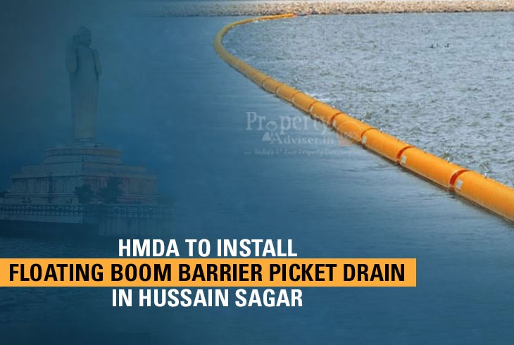 HMDA to Construct Boom Barrier in Hussain Sager to Stop Floating Material