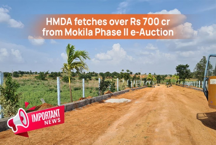 HMDA Raises More Than 700 Cr in Mokila Phase E-auction