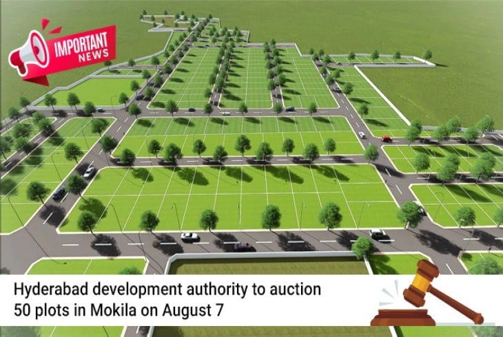 HMDA Mokila plot auction 50 plots in on August 7