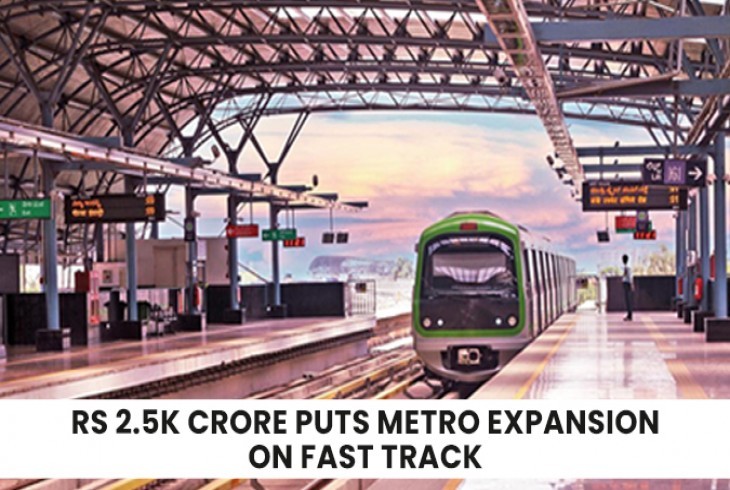 Metro rail projects in Hyderabad result in the allocation of Rs 2500 crores     