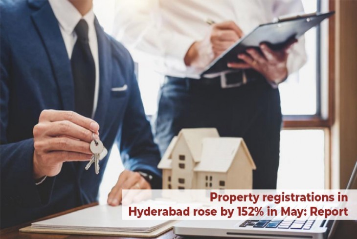 Hyderabad property registrations raised 152% in May