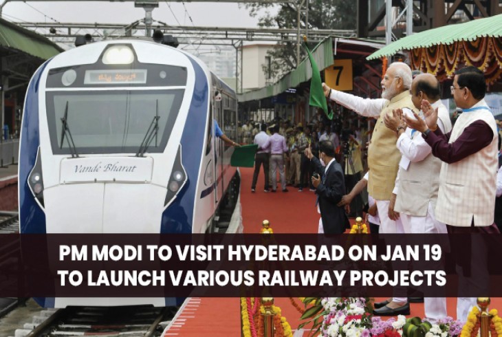 Railway Projects launched by PM Modi in Hyderabad 