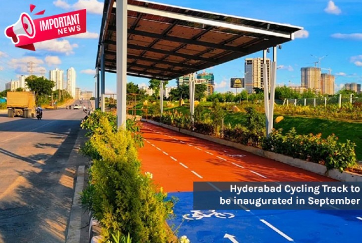 Inauguration of Hyderabad's own cycling track in September 