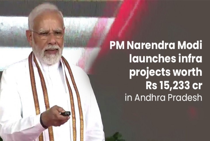 Infra projects launch by PM Modi in Hyderabad
