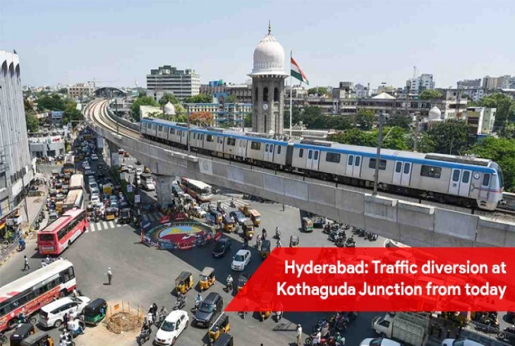 From today, traffic is to be diverted at Kothaguda Junction