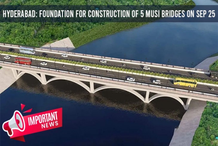 KTR To Lay Foundation Stone For 5 Bridges Across Esa & Musi River