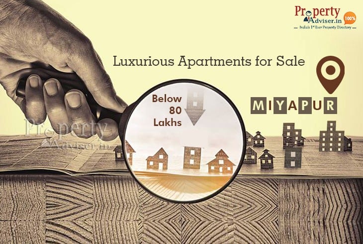 Luxurious Apartments for Sale in Miyapur below 80 Lakhs