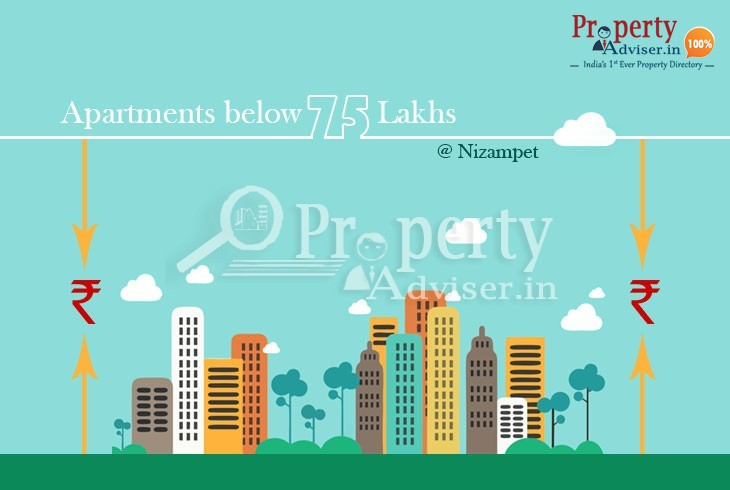 Apartment for Sale in nizampet Below 75 lakhs