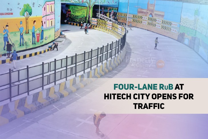 New Four-Lane RuB (Road under Bridge) To Enable Free Traffic Movement at Hitech City 