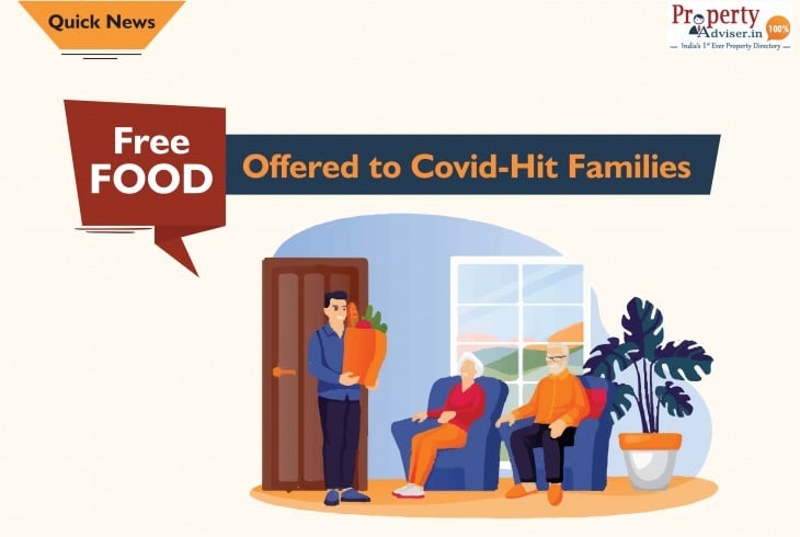 NGO Offers Free Food to Covid-hit Families 