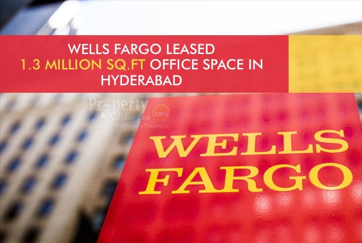 Over 1.3 Million Sq.ft Office Space in Hyderabad Rented by Wells Fargo Firm