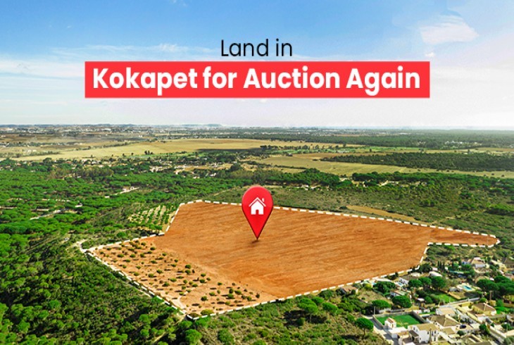 Plot for sale in kokapet  In auction again 