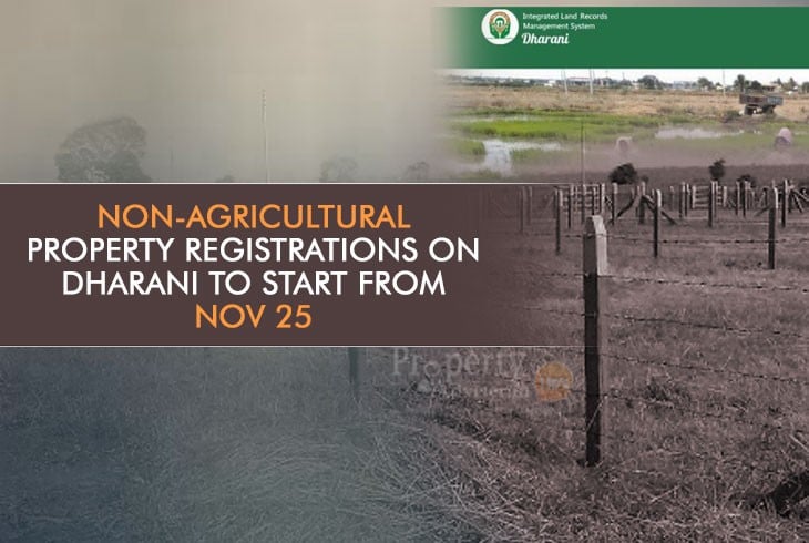 Registration for Non-Agricultural Properties Effective From November 25