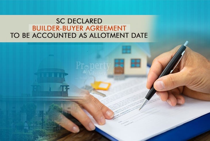 SC Declared Residential Unit Allotment Based on Date of Builder-Buyer Agreement