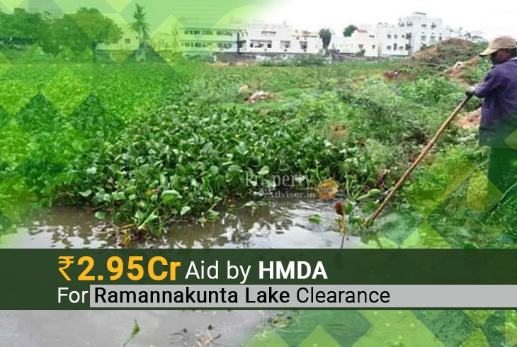 Rs 2 Crore Ninety Five Thousand Aid by HMDA for Ramannakunta Lake Clearance