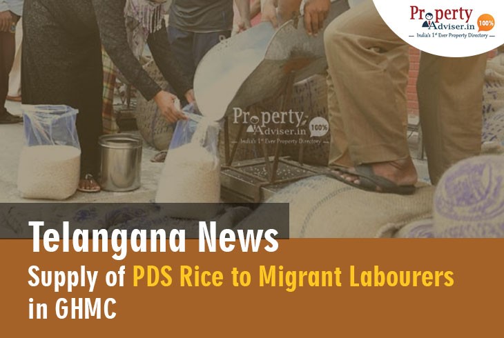Supply of PDS Rice to Migrant Labourers in GHMC 