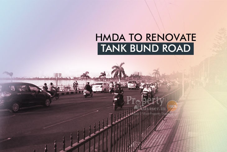 Tank Bund Road Revamping Works Started By HMDA 	