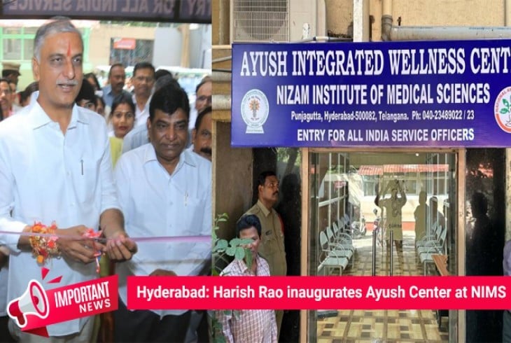 T Harish Rao inaugurates Ayush Center at NIMS