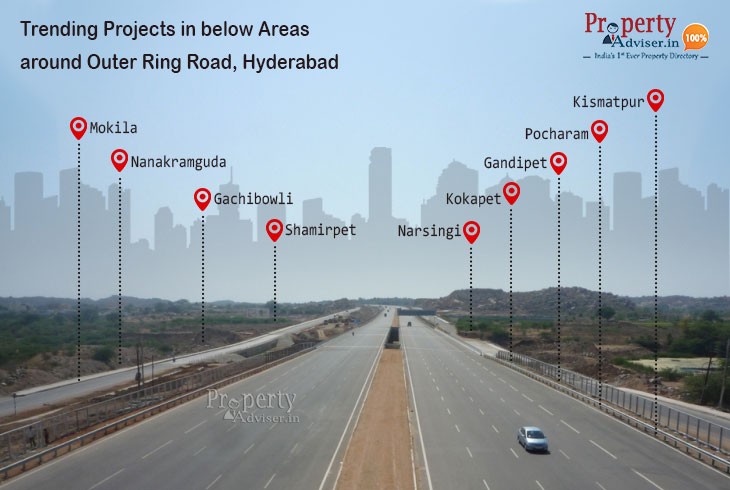 Trending Real Estate Properties in Hyderabad across Outer Ring Road