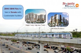 2/3 BHK apartments for sale in Tarnaka