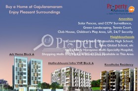 Buy a Home at Gajularamaram, Hyderabad to Enjoy Pleasant Surroundings