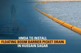 HMDA to Construct Boom Barrier in Hussain Sager to Stop Floating Material