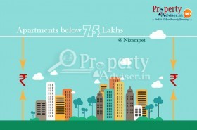 Apartment for Sale in nizampet Below 75 lakhs