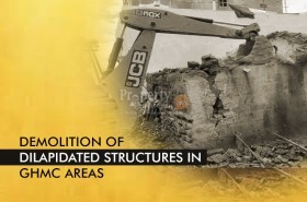Old and Dilapidated Structures Razed Across GHMC Areas