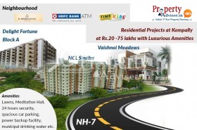 Residential Projects at Kompally at Rs.20 -75 lakhs with Luxurious Amenities 